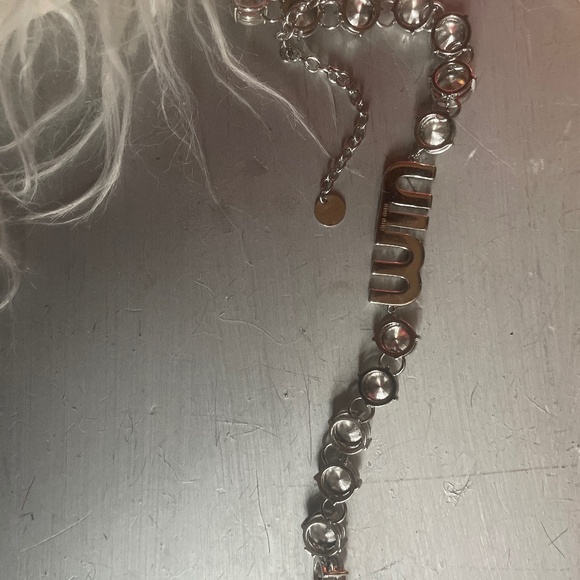 Crystal embellished necklace pre owned - Picture 2 of 2